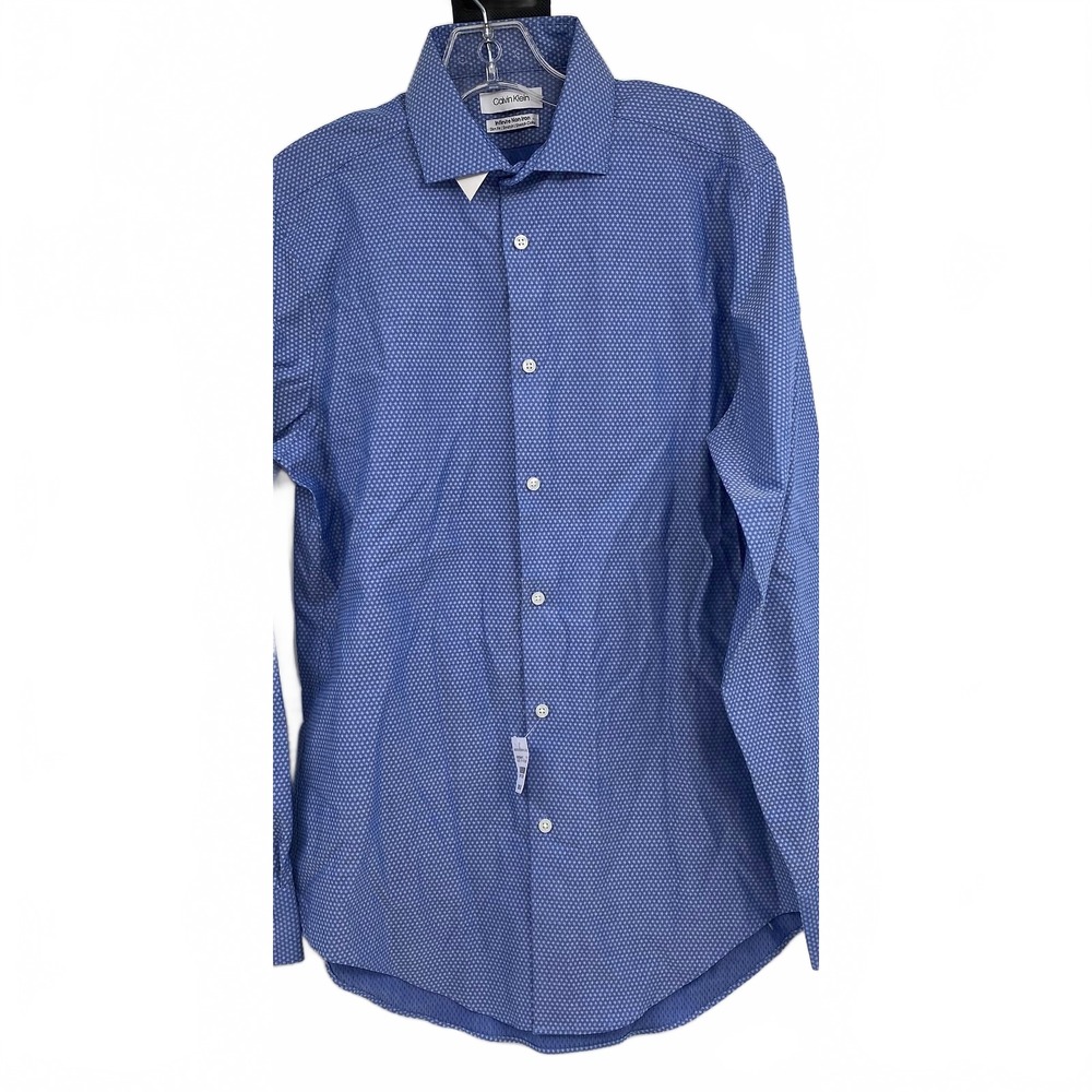 Calvin Klein Men Blue Casual Button-Down Shirt | Size M Regular